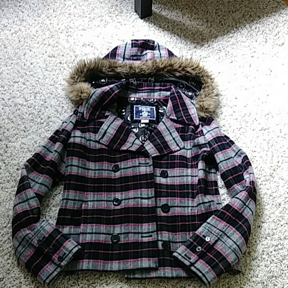 EUC PINK brand coat